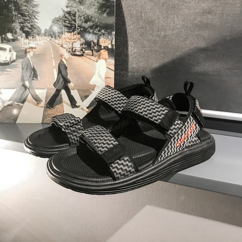 

New Summer Men's Sandals Streetwear Dress Leather Shoes Outdoor Fashion Beach Sandals Simple Rubber Dress Sandals