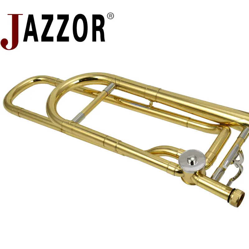 Тромбон JAZZOR JBSL 800 tenor с мундштуком чехлом перчатками золотистыми латунными