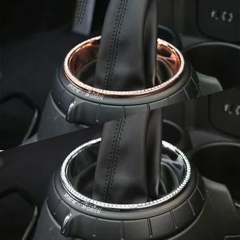 

Car Gear Shift Ring Diamond Decoration Hand Brake Trim Case For MINI Cooper One d JCW F54 F55 F56 F60 Countryman Accessories