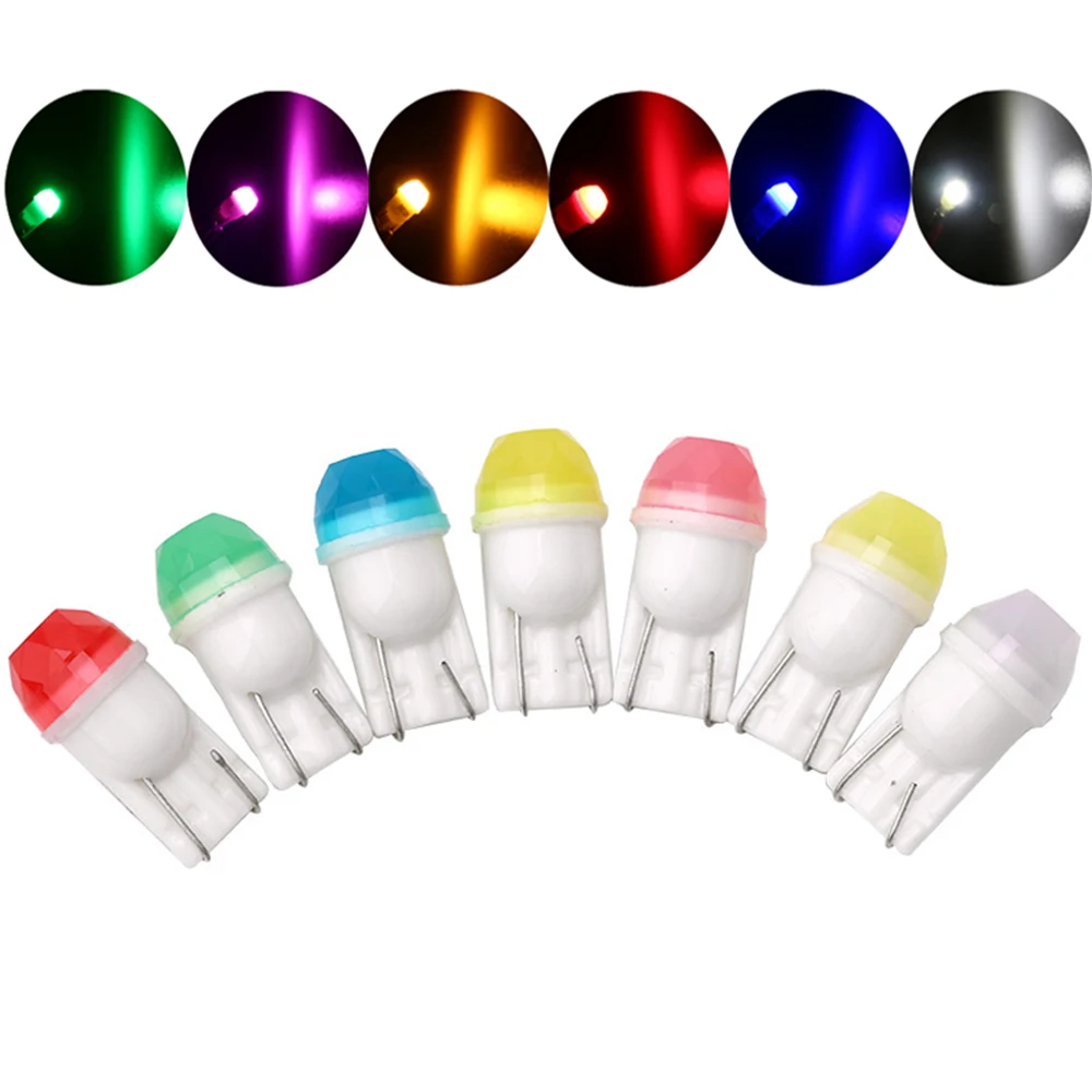 

YSY 100X T10 Ceramic 3D COB LED Diamond shape 30MA W5W 194 192 168 12V Auto Car Bulb Reading Light License Plate Lights