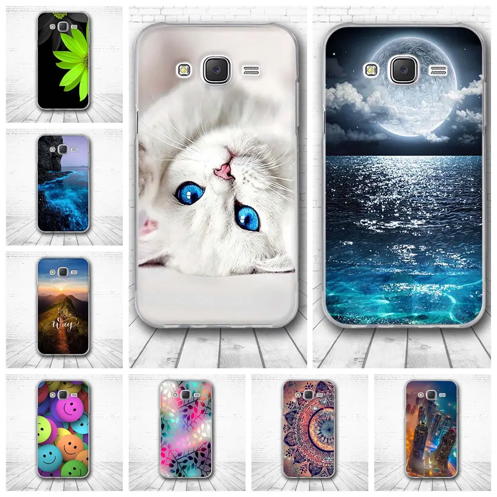 Для Samsung Galaxy J5 2015 чехол с 3D рисунком Капа Силиконовый ТПУ для J500F J500Y J500M SM чехлы