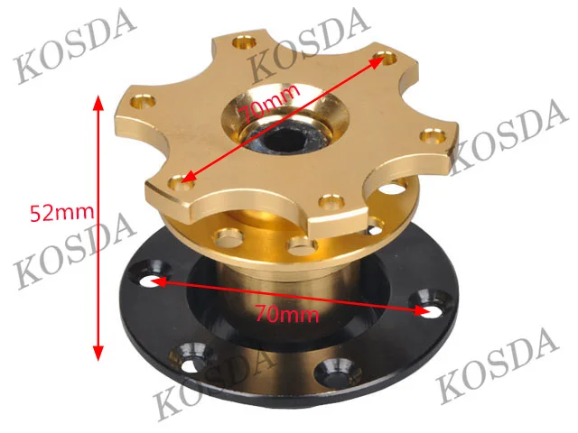 JDM Гоночный руль Quick Release концентратор адаптер съемный выщелкивать Босс Комплект золото черный