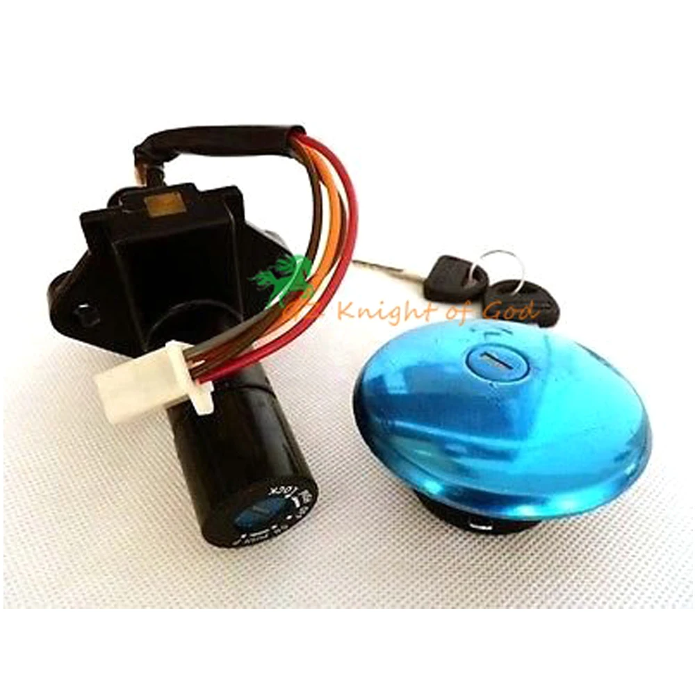 

Motorcycle Scooter GN250 Electric Ignition Switch Lock Set Power Door Lock with Fuel Cap Cover for GN 250 250cc WJ250 New