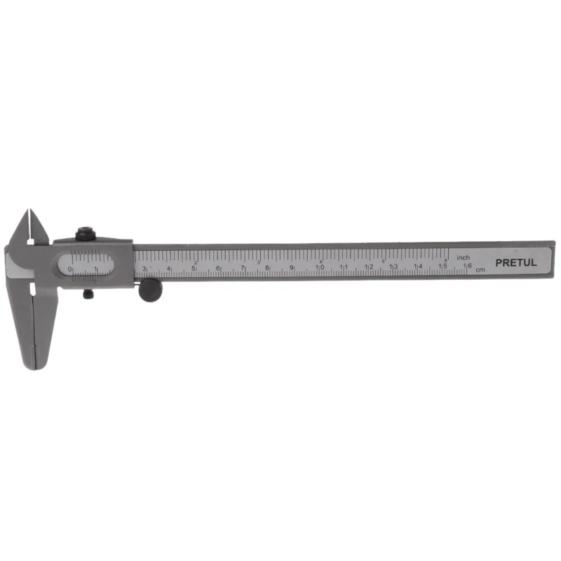 

Vernier Caliper 6" 0-160mm Stainless Steel Metal Measuring Tool Gauge Micrometer