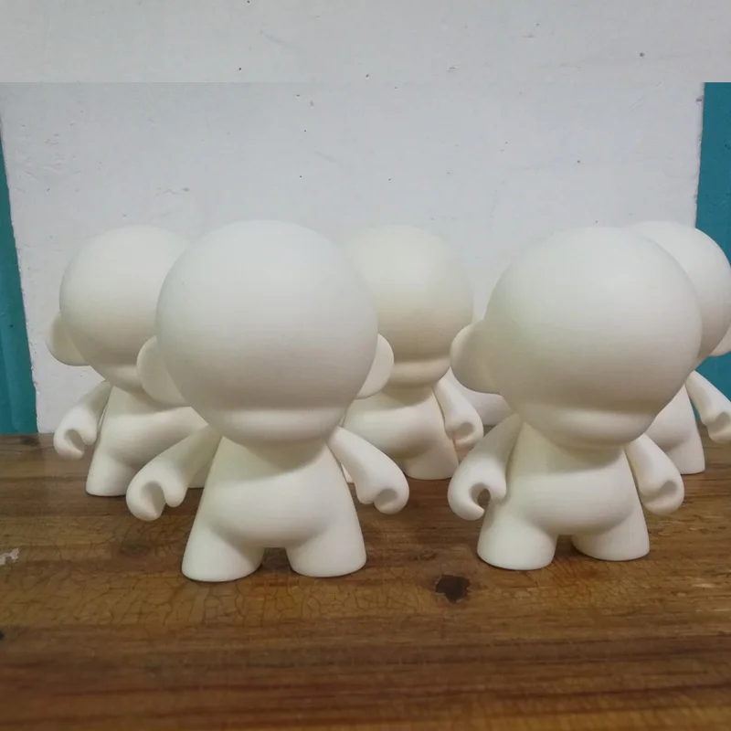 5pcs/set 6.5 Inch Kidrobot Blank White Diy Mini Vinyl Pvc Kid Doll Toy