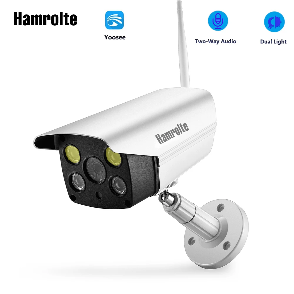 

Hamrolte1080P/960P/720P Yoosee ONVIF Bullet Wifi Camera Outdoor IP Camera Support TF Max 128G Remote Access Motion Detection