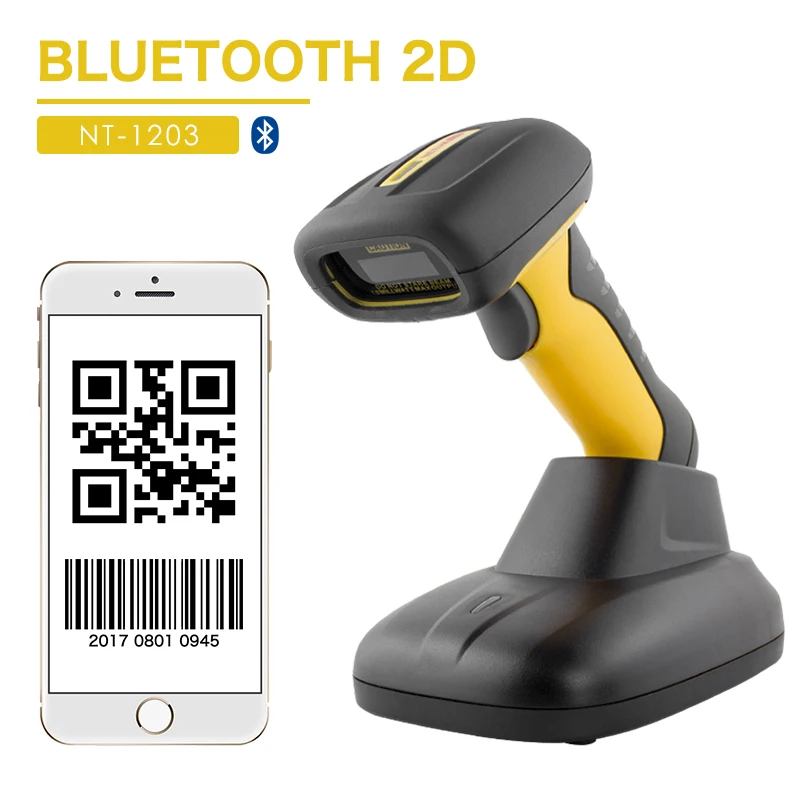 NETUM Водонепроницаемый Bluetooth 2D сканер штрих кода Портативный 32Bit USB QR считыватель