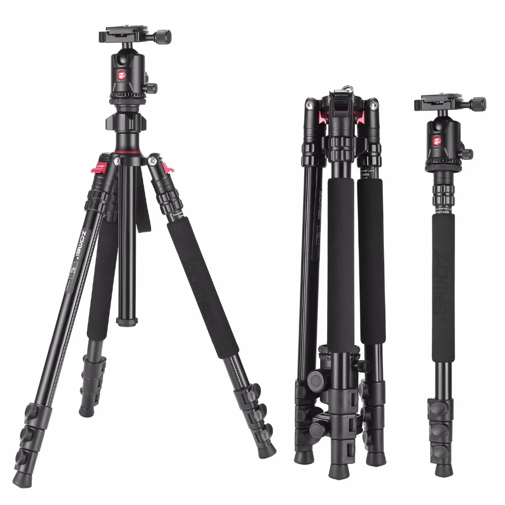 

Zomei Aluminium Camera Tripod 63 Inch with Ball Head Quick Release Plate DSLR Travel Tripod for SLR Dslr DV