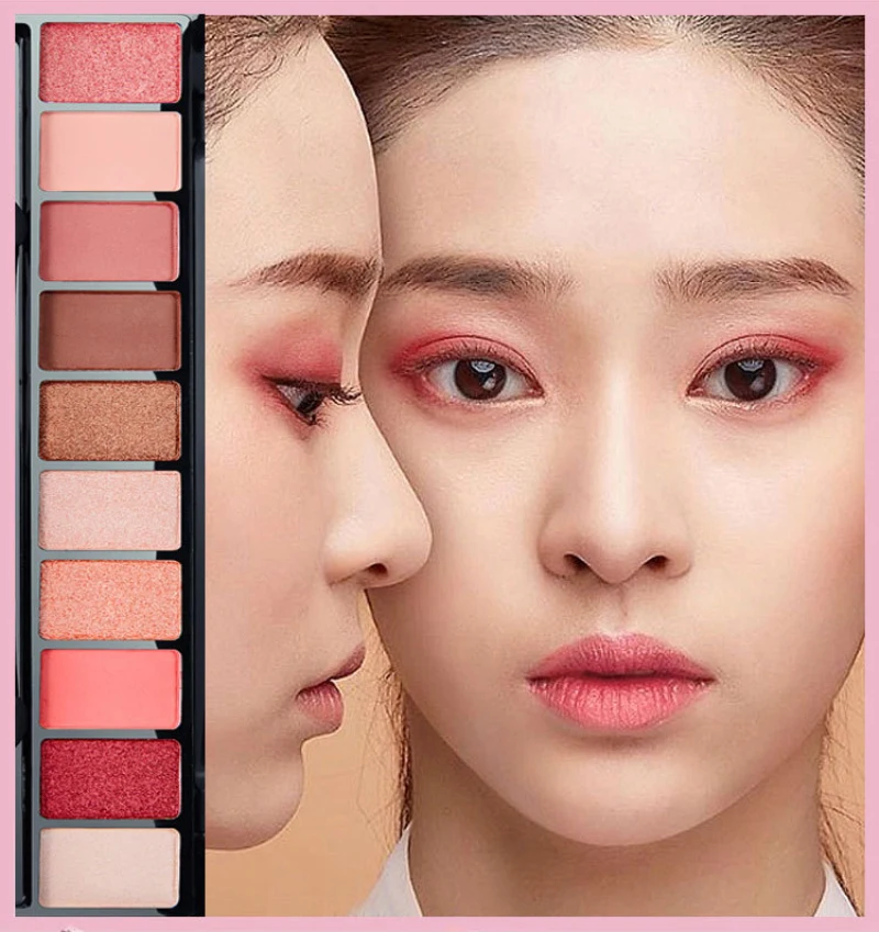 

1PC Geometry Ten-color Eye Shadow Earth Mermaid Pumpkin Grapefruit Color Matte Pearl Waterproof Long Lasting Eyeshadow TSLM2