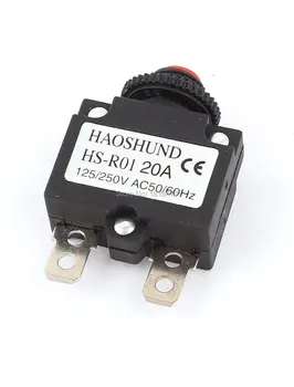 

HS R01 20A AC 125/250V 20A Air Compressor Circuit Breaker Overload Protector