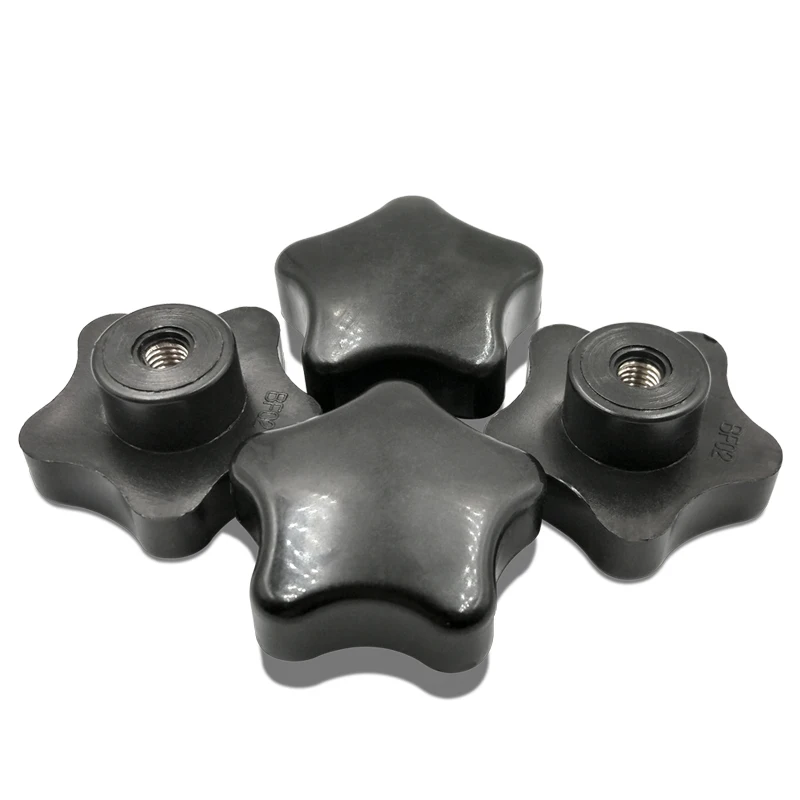 2PCS M6/M8/M10/M12 Plastic Handle Nuts / Five Star Hole Do Not Twist Nutin Nuts from Home