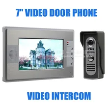 DIYSECUR Nuevo Inicio de Vídeo En Color Teléfono de la puerta Sistema de Intercomunicación Del Timbre de 7 pulgadas LCD Monitor Manos Libres Impermeable Cámara de INFRARROJOS SY812M11