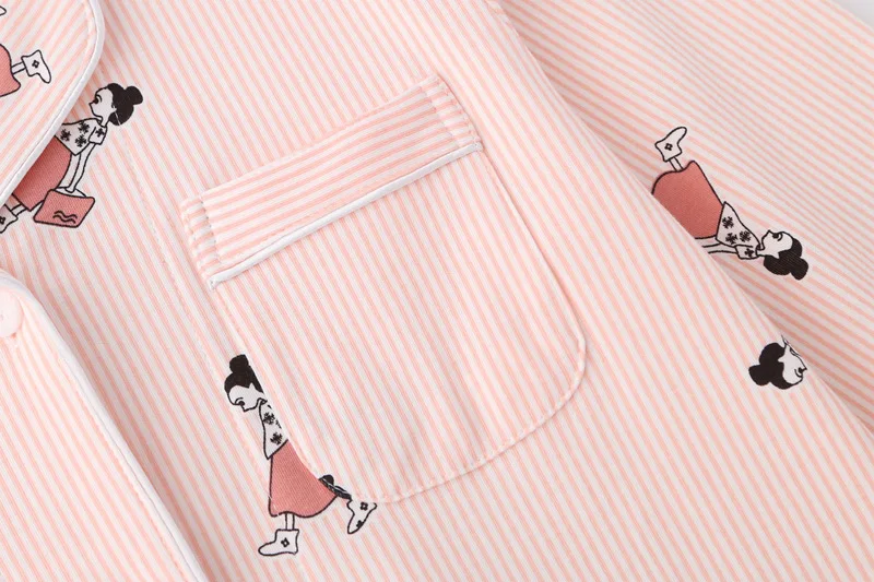 spring thin cotton home clothing striped (11)