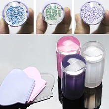 

2016 New Product Clear Nail Art Jelly Stamper Stamp Scraper Set Polish Stamping Manicure Tools