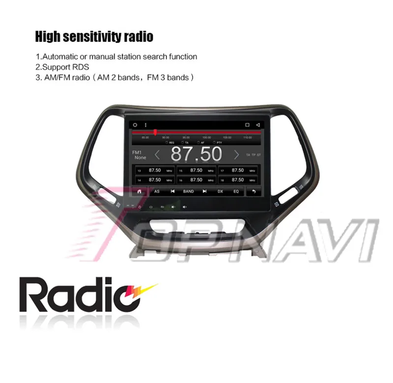 radio android For Jeep Cherokee 2016