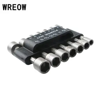 

14pcs Metric Hex Shank Power Nut Driver Drill Bit Set Socket Wrench Screw Adapter Hexagon Screwdrivers Nutdrivers