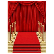 5x7ft Vinyl Red Carpet Curtain Backdrop Studio Photography Photo Background Prop