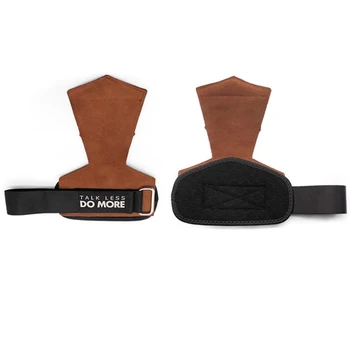 

1 Pair Anti-slip Durable palm support Hand Grips Pad Wrist Protector Wrap Strap Gloves Gym Lift Training Accessories