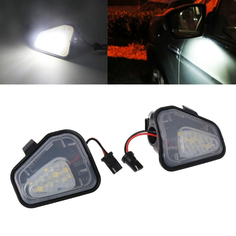 

2pcs 18 LED Side Mirror Puddle Light Lamp For VW CC Passat Scirocco White new