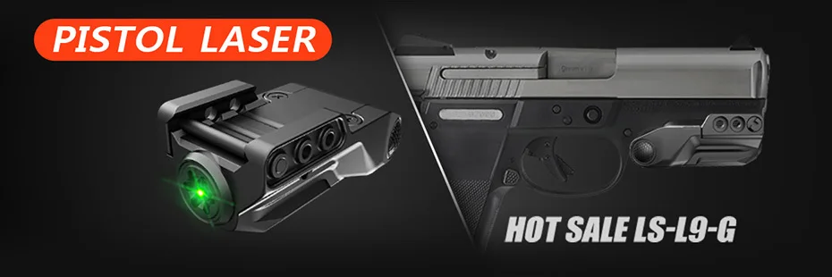Rifle e Pistola 2 em 1 Verde com 450lm Led para Caça Laservelocidade Combo Tactical Pulsado Mira Laser Lanterna Glock 17 19 10 mira laser verde com 450lm lanterna led