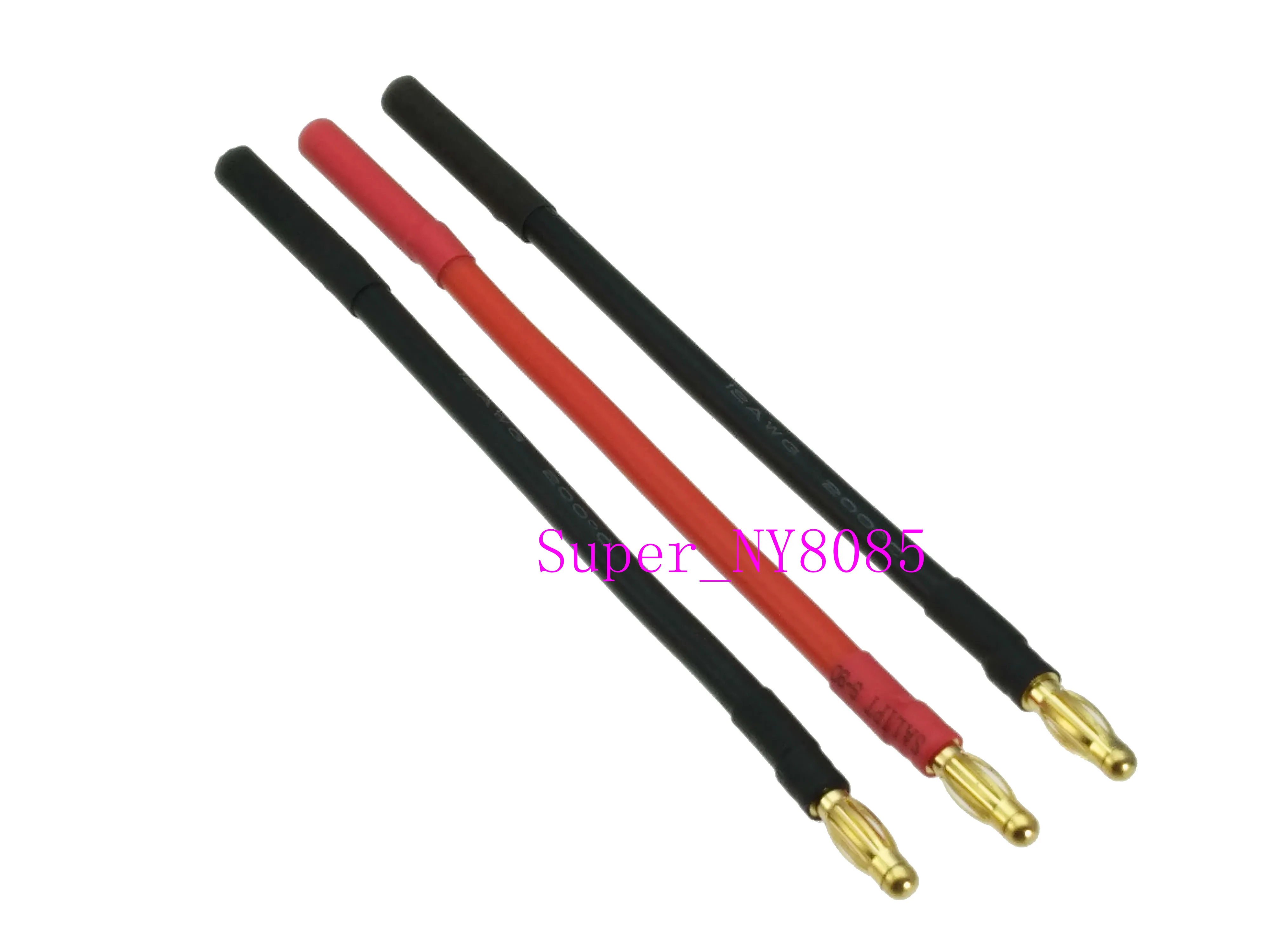 

3pcs/set 4mm Banana Bullet Male to Female 12AWG 10CM Wire for RC Battery