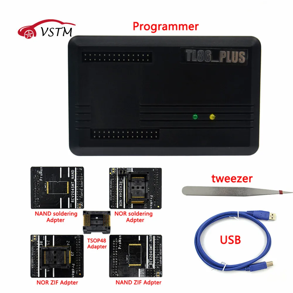 Программатор NAND ProMan Professional Программирование nand flash/NAND NOR TSOP48 FLASH программатор TL866