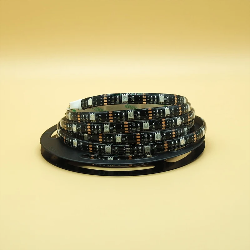 

DC 12V LED strip light SMD 5050 Black Pcb 60led/M LED Lighting flexible led ribbon waterproof diode tape LED lights
