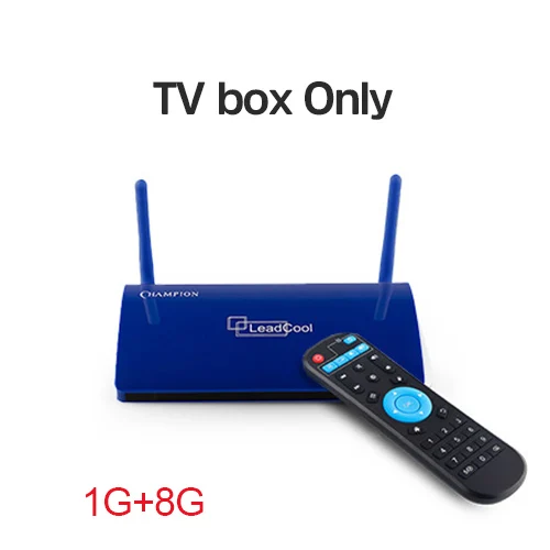 1G 8G Blue Leadcool Android 8,1 Smart Tv Box 1 ГБ/2 ГБ 8 ГБ/16 Гб Rockchip RK3229 Четырехъядерный 4K медиаплеер 2,4 ГГц Wifi 100 Мбит/с LAN телеприставка - Цвет: 1G 8G Blue