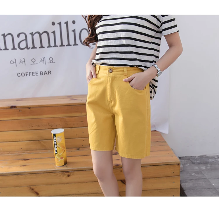 plus size clothing Hzirip 2020 Summer Women Hot Short Fashion Loose Cotton Wide Leg Shorts Candy Color Casual Shorts Womens Plus Size Bottoms S-3XL bike shorts women