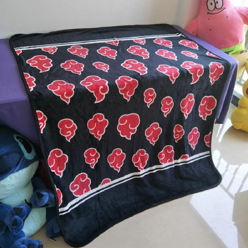 Baratos NARUTO Akatsuki rojo Manta con diseño de nubes de Cosplay Prop de franela de lana de Uchiha Itachi dolor Nagato Konohagakurenosato