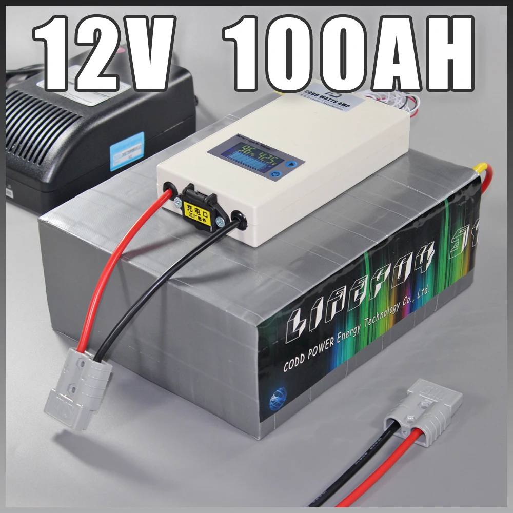 12V 100Ah Electric vehicle EV Car LiFePO4 Battery Pack Electric Bicycle