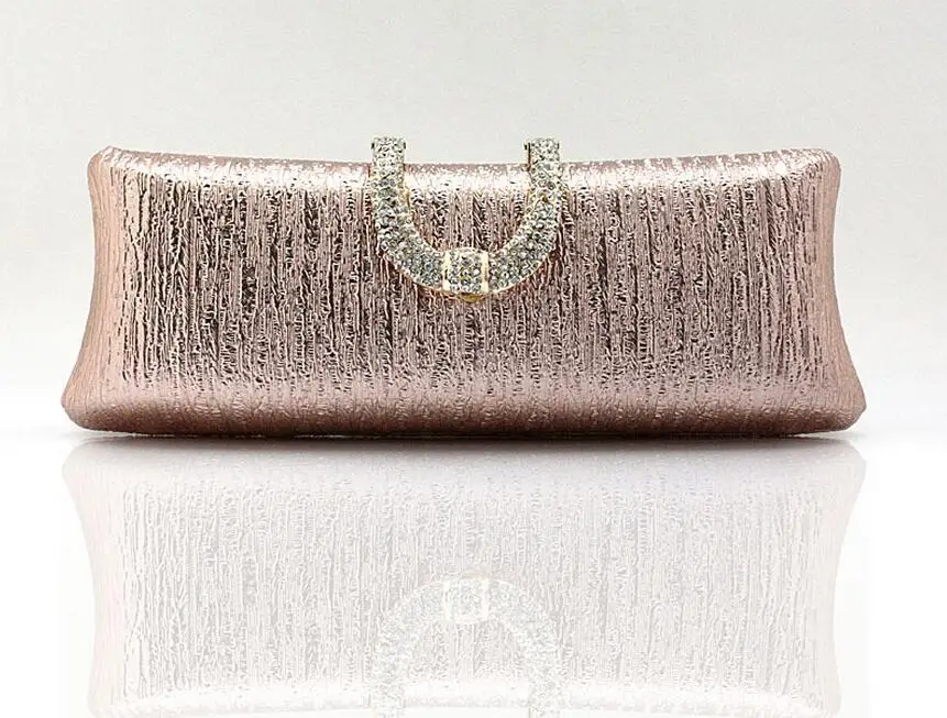 Сумка клатч LUXY MOON женская золотого/серебряного цвета с бриллиантом|handbag storage