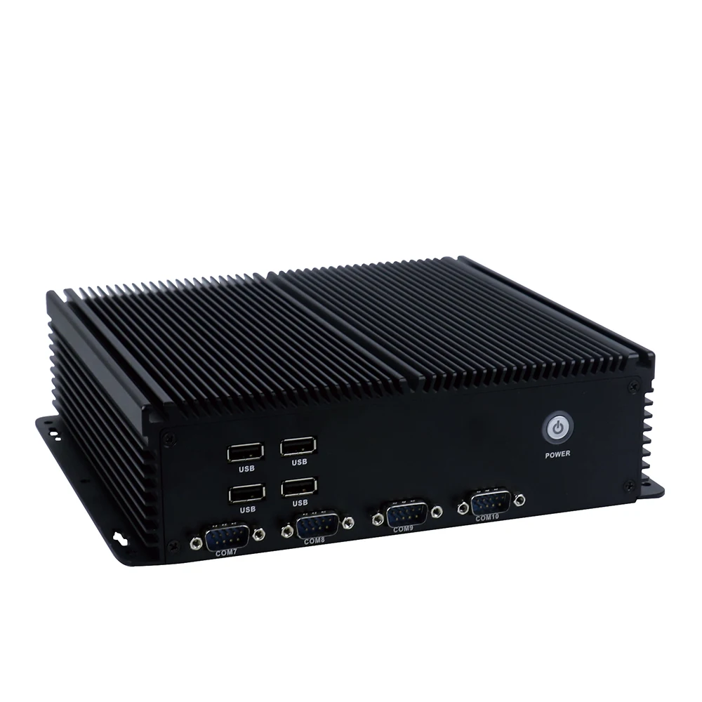 Yanling безвентиляторный промышленный мини ПК Intel Celeron 3865u Dual Lan 10 COM 8 USB 2 * PS/2