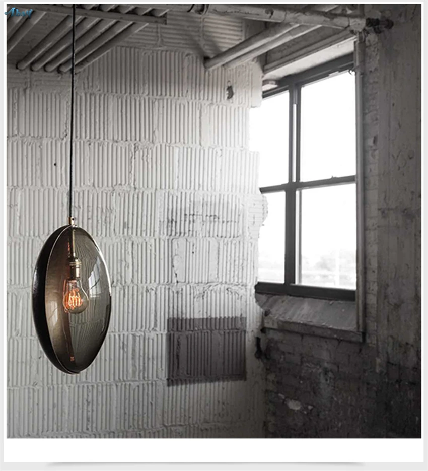Пост современный роскошный Овальный шар подвесные светильники Ресторан Скандинавская гостиная спальня лампа Медный Дизайн подвесные светильники
