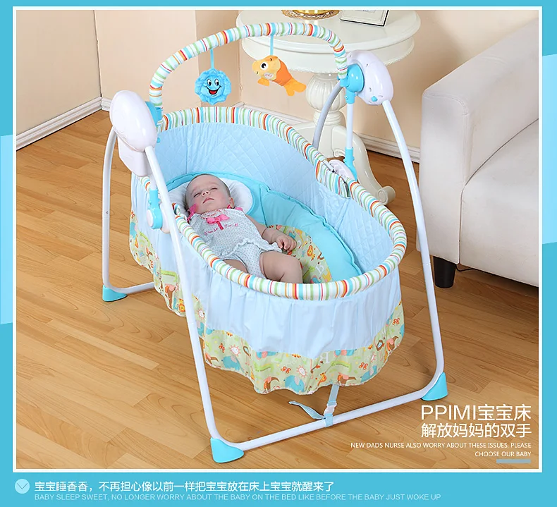 85 см длина детская кроватка шейкер электрическая детская колыбель интеллектуальные качели кресло-качалка автоматическая складная кроватка для младенца Новорожденный качалка