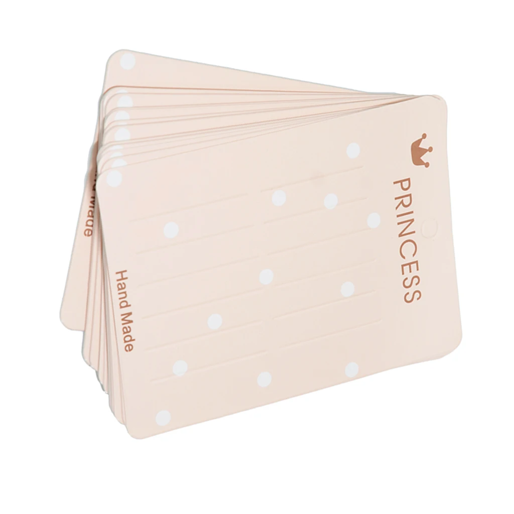 20pcs Hair Clip Card Paper Jewelry Display Cards Paper Cardboard Hair Accessory Cards Blank Hairpin Hair Band Packaging Cards