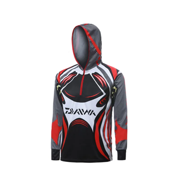 

2019 DAIWA NEW summer DAIWAS clothe Long sleeve Sunscreen Breathable Anti mosquito Quick dry Ultrathin Hooded DAWA Free shipping