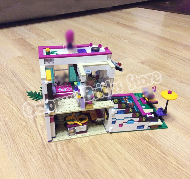 

Compatible Legoing Friends 41135 Big singer Li Wei's house 644Pcs figure Model building toys hobbie children