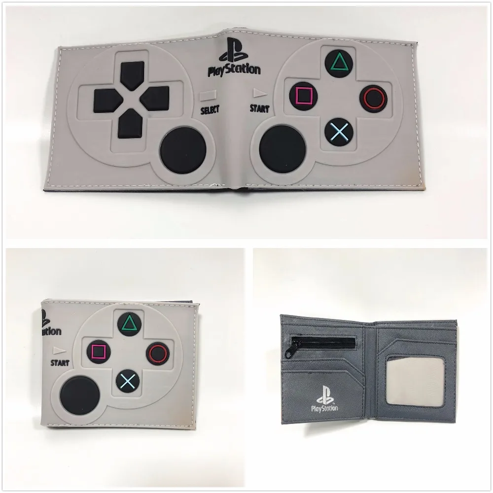 

Game PlayStation 4 Wallet Short PVC Purse ID Card Holder 3D Touch W958Q