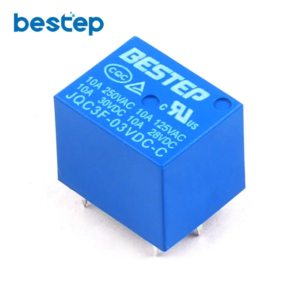 5 шт BESTEP T73 3V реле синий JQC3F 03VDC C|relay 3v| |
