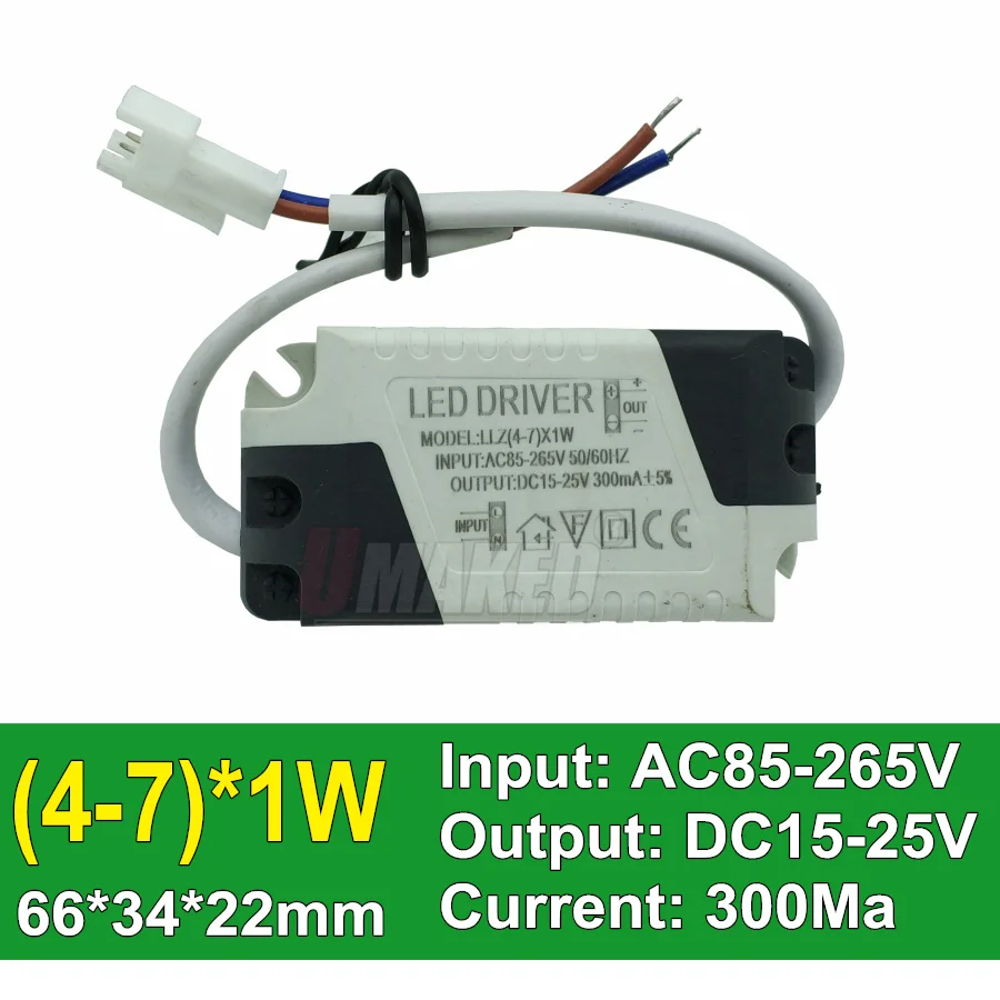 AC85 265V светодиодный драйвер постоянного тока 1 3 Вт 4 7 8 12 18 24 36 источник питания