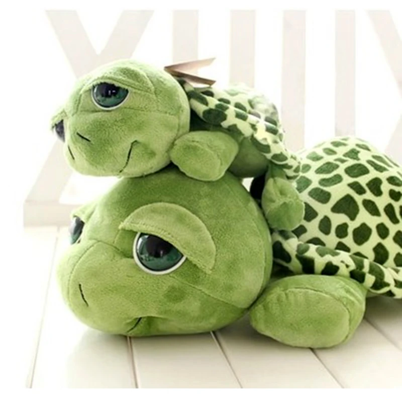 

20Cm Creative Cute Green Big Eyed Turtle Plush Animals Toys Stuffed Tortoise Turtle Plush Toys Birthday Christmas Toy Gifts