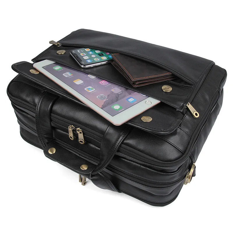 Классический Винтаж коровьей Винтаж путешествия большой Портфели Бизнес сумка Для мужчин плечо сумка для ноутбука из натуральной кожи