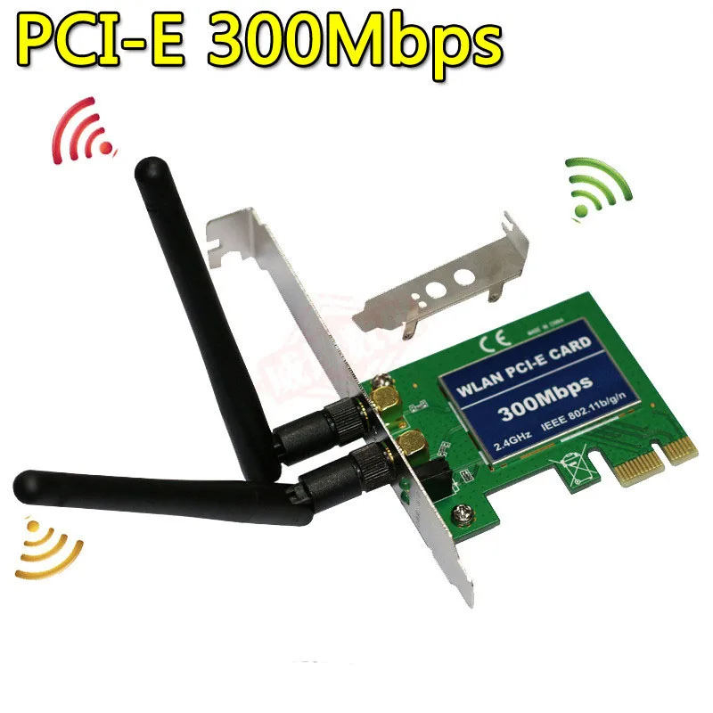 

Bluetooth WiFi Card AC 300Mbps Wireless WiFi PCIe Network Adapter Card 5GHz/2.4GHz Dual Band PCI Express Network Card