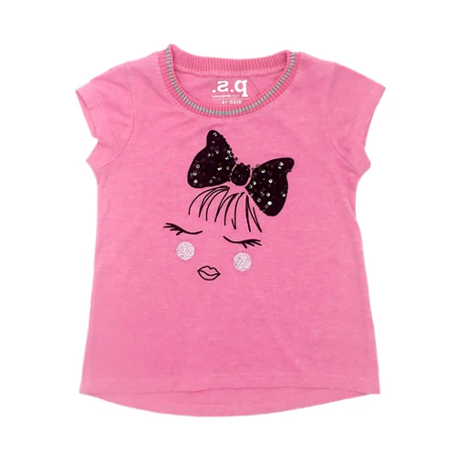 Free shipping Cartoon Fashion Top T shirts for girls shirts cotton Tees ...