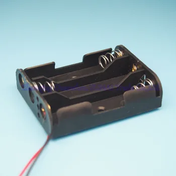 

30pcs/lot Black 1.5V 3xAA Battery Box holder for Home DIY Lab Experiment Test Hobby