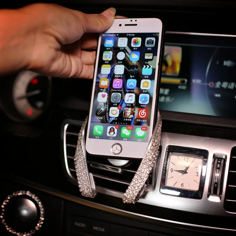 Держатель для телефона из АБС пластика с кристаллами|holder for|holder airholder air vent |