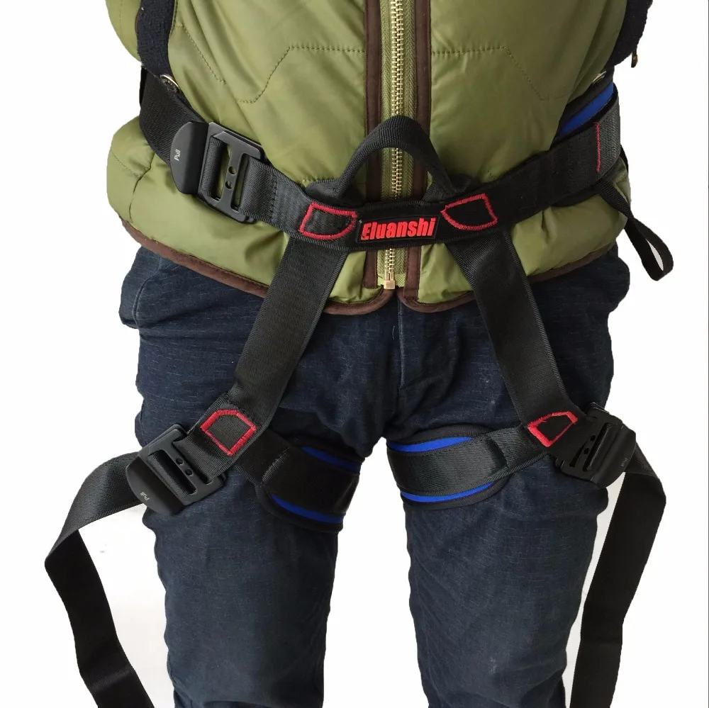 جدار تسلق مقعد السليل اكسسوارات المعدات حبل حلقة تسلق تسخير الأشرطة ascendergear الحبل escalada تسلق الجبال