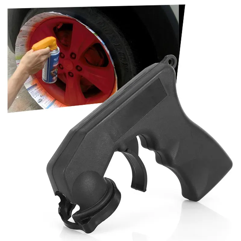 

Spray Adaptor Paint Care Aerosol Spray Gun Handle with Full Grip Trigger Locking Collar Car Maintenance