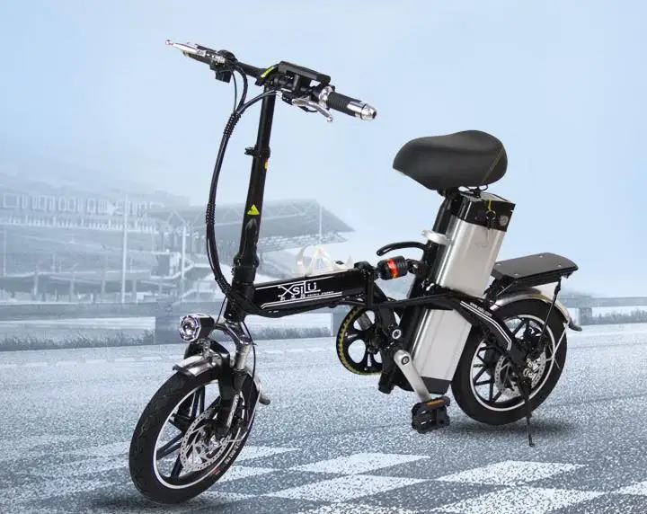 Мини складной электровелосипед 14 дюймов 25 скоростей 48 В литиевая батарея 500 Вт Электрический самокат трехступенчатый велосипед с переменной скоростью